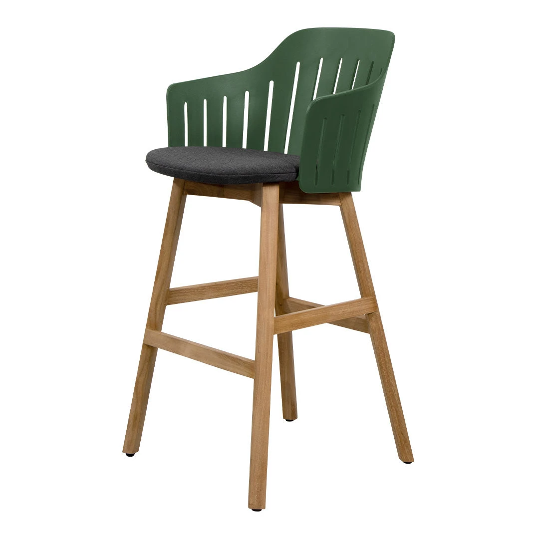 Choice Outdoor Bar Chair - Wood Base - W/ Seat Cushion 4 Choice Outdoor Bar Chair - Wood Base - W/ Seat Cushion - Image 2