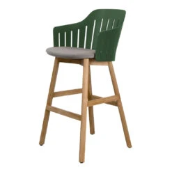 Choice Outdoor Bar Chair - Wood Base - W/ Seat Cushion 27 Choice Outdoor Bar Chair - Wood Base - W/ Seat Cushion -Danish Design Store dark green natte taupe 833eedd4 db08 4cec 8565 8f97e36dc78c