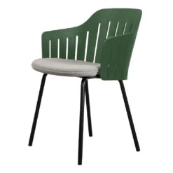 Choice Outdoor Chair - 4 Legs - W/ Seat Cushion 24 Choice Outdoor Chair - 4 Legs - W/ Seat Cushion -Danish Design Store dark green focus light grey aa636fa2 01b9 4b11 8547 6321127ec05a