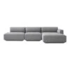 Develius Mellow Models I & J - 3-Seater Sofa W/ Chaise And Open End