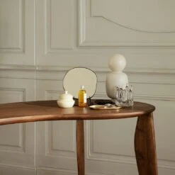 Ferm LIVING Oyster Bowl 24 Ferm LIVING Oyster Bowl -Danish Design Store fermLIVING AW21 FeveDeskWalnut HoloCandleHolder PondTableMirrorDarkChrome image 1 1390ffa0 40aa 4b5d 8d48 3dcd8a8153d2