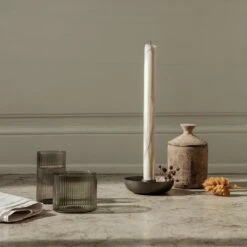 Ferm LIVING Ura Scented Candle -Danish Design Store fermLIVING AW21 RippleLowGlasses BowlCandleHolderSingle DrypCandle image a64d8e82 5073 4fb8 9b4b 055b514528b5