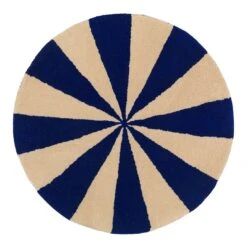 Ferm LIVING Arch Tufted Rug -Danish Design Store fermLIVING ArchTuftedRugs Small BrightBlueOffWhite 1104264845 pack 1