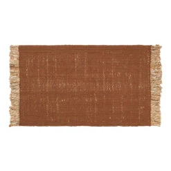 Ferm LIVING Block Mat 14 Ferm LIVING Block Mat -Danish Design Store fermLIVING BlockMat DarkBrickNatural 1104264787 pack 1