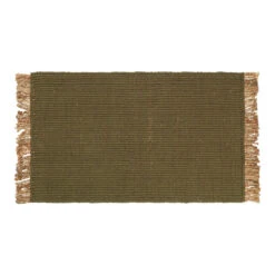 Ferm LIVING Block Mat 15 Ferm LIVING Block Mat -Danish Design Store fermLIVING BlockMat OliveNatural 1104264785 pack 1