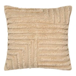 Ferm LIVING Crease Wool Cushion 10 Ferm LIVING Crease Wool Cushion -Danish Design Store fermLIVING CreaseWoolCushions 50x50 LightSand 1104264622 pack 1