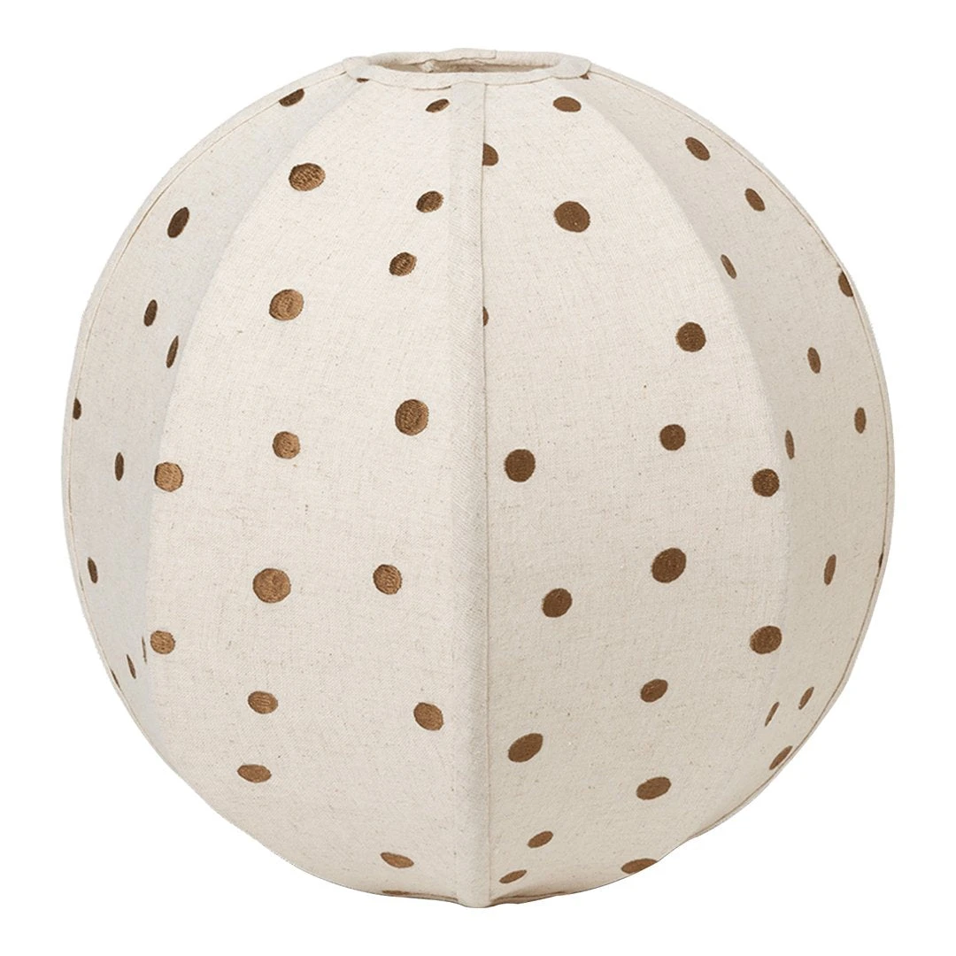 Ferm LIVING Dots Embroidered Textile Lampshade 4 Ferm LIVING Dots Embroidered Textile Lampshade - Image 2