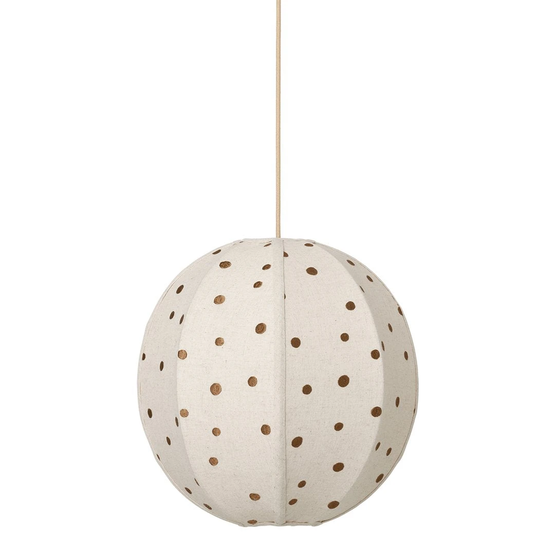 Ferm LIVING Dots Embroidered Textile Lampshade 3 Ferm LIVING Dots Embroidered Textile Lampshade