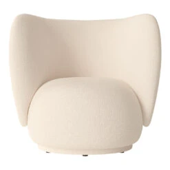 Ferm LIVING Rico Lounge Chair -Danish Design Store fermLIVING RicoLoungeChair WoolBoucle Off White