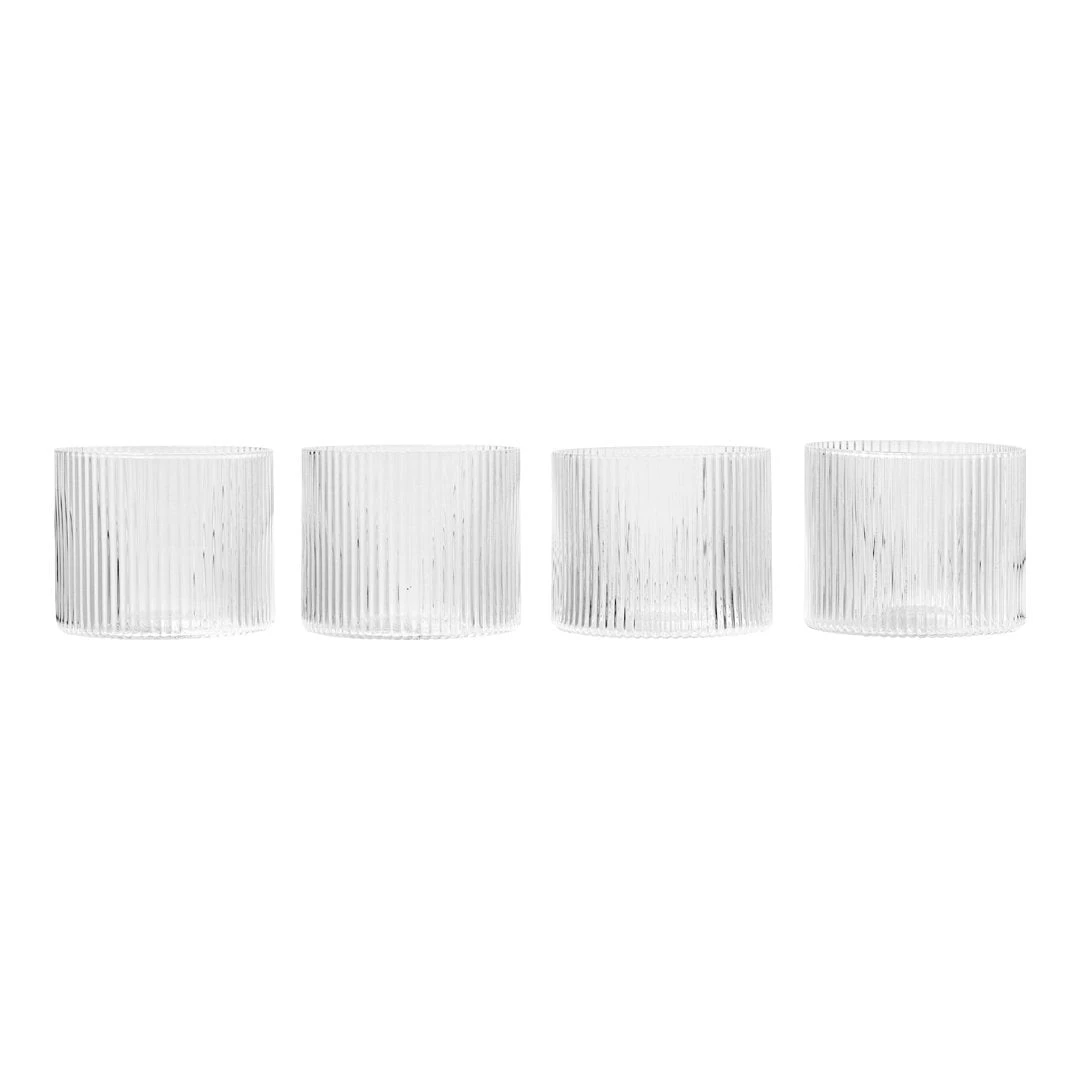 Ferm LIVING Ripple Low Glass - Set Of 4 4 Ferm LIVING Ripple Low Glass - Set Of 4 - Image 2