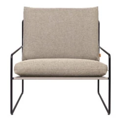 Ferm LIVING Desert Dolce Outdoor Lounge Chair 15 Ferm LIVING Desert Dolce Outdoor Lounge Chair -Danish Design Store fermLIVING SS22 DesertSofa 1seater BlackDarkSand 1104265433 pack 1
