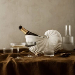 Ferm LIVING Ripple Low Glass - Set Of 4 17 Ferm LIVING Ripple Low Glass - Set Of 4 -Danish Design Store fermLIVING ShellPot OysterBowl Brass Ripple image fefdab4b 5b75 4434 8e53 7f06a0c7cae7