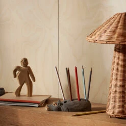 Ferm LIVING Dou Table Lamp 13 Ferm LIVING Dou Table Lamp -Danish Design Store fermLIVING AW23 HippoPencilHolder 1104268141 HandCarvedFigure 1104268147 01