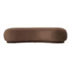 Ferm LIVING Rico Lounger Ottoman 1 Ferm LIVING Rico Lounger Ottoman -Danish Design Store fermLIVING AW24 RicoLoungerOttoman RichVelevet 36SoftBrown 1104270242 1104270514 1