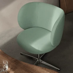 Ferm LIVING Rico Dining Chair - Swivel Base -Danish Design Store fermLIVING SS24 RicoDiningChairSwivelBase Tonus914 1104268890 1104269592 1104269586 1