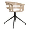 Wick Chair - Swivel Base 1 Wick Chair - Swivel Base -Danish Design Store image1 2371 8429 WickChairOakSeatDarkGreySwivel Packshot