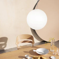 Luna Pendant -Danish Design Store image3 2484 0100 2485 0100 LunaLampOpaque Lifestyle