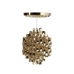 Verpan Spiral SP1 Pendant -Danish Design Store panton spiral sp1 pendant sp gold 3872b15d 3b64 48c9 b555 2bd714e9f888