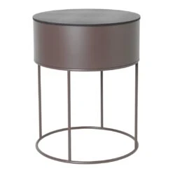 Ferm LIVING Plant Box - Round -Danish Design Store plant box round taupe 2