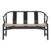 Wegner PP266 Chinese Bench 1 Wegner PP266 Chinese Bench -Danish Design Store pp266 black papercord natural bg white kkp 1
