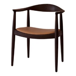 Wegner PP503 Round Chair 28 Wegner PP503 Round Chair -Danish Design Store pp503 wenge elegance walnut bg white khp 2