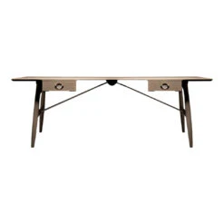 Wegner PP571 Architect's Desk -Danish Design Store pp571 oak soap bg black khp 1