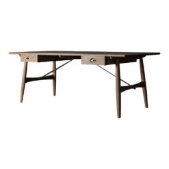 Wegner PP571 Architect's Desk -Danish Design Store pp571 oak soap bg black khp 2