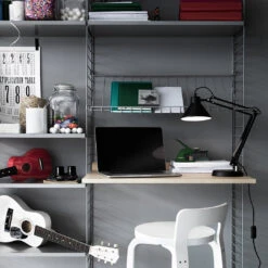 Magazine Shelf -Danish Design Store string system kidsroom grey ash portrait